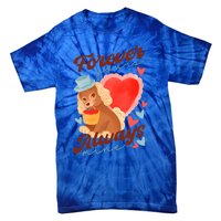 Cute Dog Lovers Forever Always Gift Tie-Dye T-Shirt