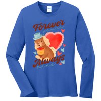 Cute Dog Lovers Forever Always Gift Ladies Long Sleeve Shirt