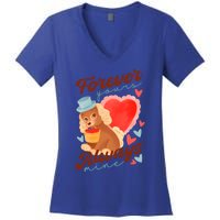 Cute Dog Lovers Forever Always Gift Women's V-Neck T-Shirt