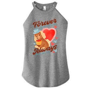 Cute Dog Lovers Forever Always Gift Women's Perfect Tri Rocker Tank