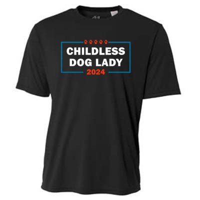 Childless Dog Lady Is Voting Kamala Election Usa 2024 Cooling Performance Crew T-Shirt