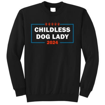 Childless Dog Lady Is Voting Kamala Election Usa 2024 Sweatshirt