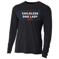 Childless Dog Lady Is Voting Kamala Election Usa 2024 Cooling Performance Long Sleeve Crew