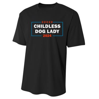 Childless Dog Lady Is Voting Kamala Election Usa 2024 Performance Sprint T-Shirt