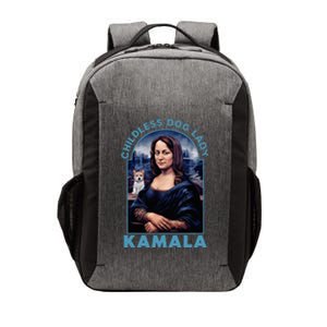 Childless Dog Ladies Vote Blue Mona Lisa With Dog Loves 2024 Vector Backpack