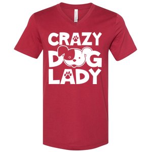 Crazy Dog Lady V-Neck T-Shirt