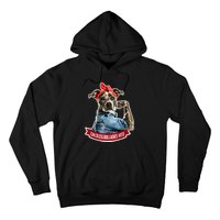 Childless Dog Ladies Vote Rosie The Riveter Hoodie