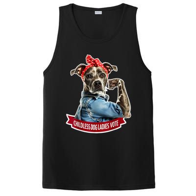 Childless Dog Ladies Vote Rosie The Riveter PosiCharge Competitor Tank