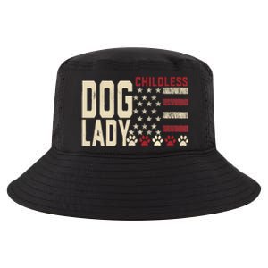 Childless Dog Lady Vote 2024 Us Flag Democratic President Cool Comfort Performance Bucket Hat