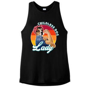 Childless Dog Lady Kamala Harris Funny Ladies PosiCharge Tri-Blend Wicking Tank