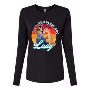 Childless Dog Lady Kamala Harris Funny Womens Cotton Relaxed Long Sleeve T-Shirt