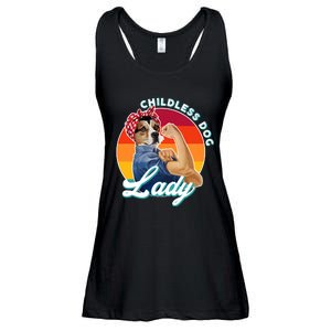 Childless Dog Lady Kamala Harris Funny Ladies Essential Flowy Tank