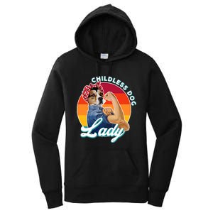 Childless Dog Lady Kamala Harris Funny Women's Pullover Hoodie