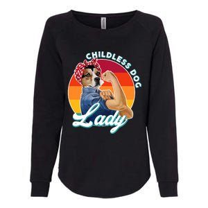 Childless Dog Lady Kamala Harris Funny Womens California Wash Sweatshirt