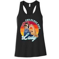 Childless Dog Lady Kamala Harris Funny Women's Racerback Tank