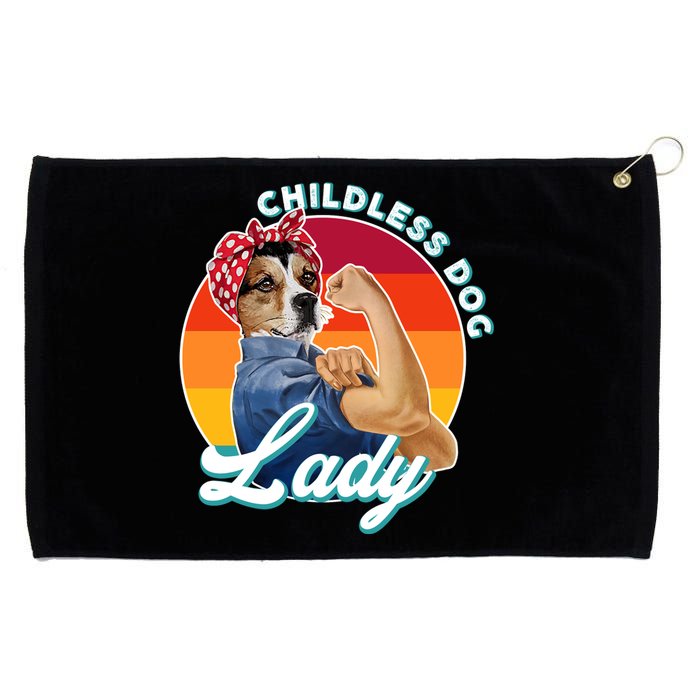 Childless Dog Lady Kamala Harris Funny Grommeted Golf Towel