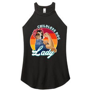 Childless Dog Lady Kamala Harris Funny Women's Perfect Tri Rocker Tank