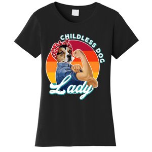 Childless Dog Lady Kamala Harris Funny Women's T-Shirt