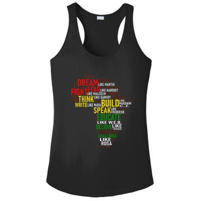 Celebration Dream Like Martin BHM African Ladies PosiCharge Competitor Racerback Tank