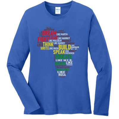 Celebration Dream Like Martin BHM African Ladies Long Sleeve Shirt