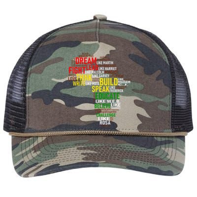 Celebration Dream Like Martin BHM African Retro Rope Trucker Hat Cap