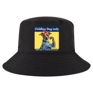 Childless Dog Lady Is Voting Kamala Election Usa 2024 Cool Comfort Performance Bucket Hat