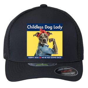 Childless Dog Lady Is Voting Kamala Election Usa 2024 Flexfit Unipanel Trucker Cap