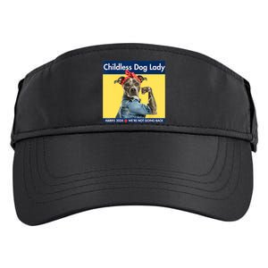 Childless Dog Lady Is Voting Kamala Election Usa 2024 Adult Drive Performance Visor