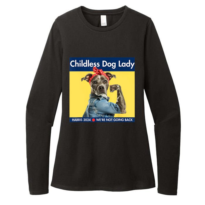 Childless Dog Lady Is Voting Kamala Election Usa 2024 Womens CVC Long Sleeve Shirt