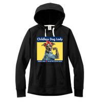 Childless Dog Lady Is Voting Kamala Election Usa 2024 Women's Fleece Hoodie