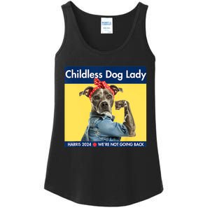 Childless Dog Lady Is Voting Kamala Election Usa 2024 Ladies Essential Tank