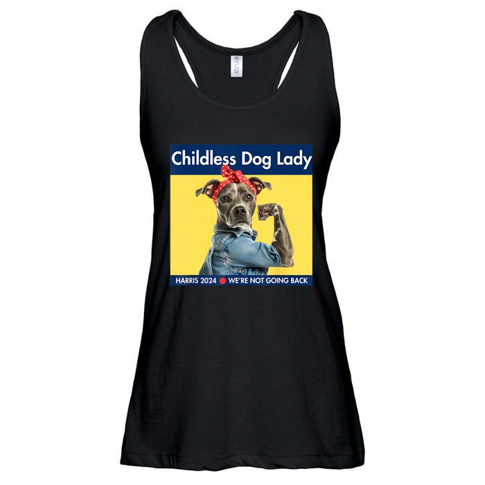 Childless Dog Lady Is Voting Kamala Election Usa 2024 Ladies Essential Flowy Tank