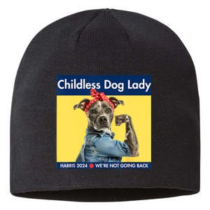 Childless Dog Lady Is Voting Kamala Election Usa 2024 Sustainable Beanie