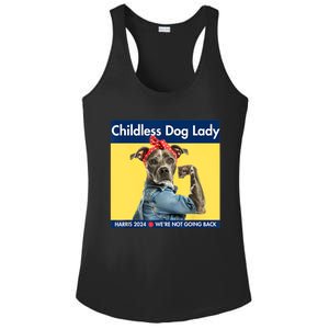 Childless Dog Lady Is Voting Kamala Election Usa 2024 Ladies PosiCharge Competitor Racerback Tank