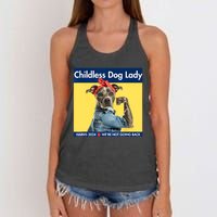 Childless Dog Lady Is Voting Kamala Election Usa 2024 Women's Knotted Racerback Tank