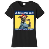 Childless Dog Lady Is Voting Kamala Election Usa 2024 Women's T-Shirt