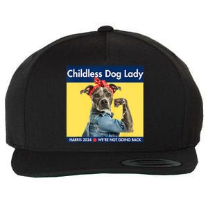 Childless Dog Lady Is Voting Kamala Election Usa 2024 Wool Snapback Cap