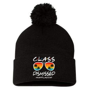 Class Dismissed Last Day Of Schools Out For Summer Teachers Pom Pom 12in Knit Beanie