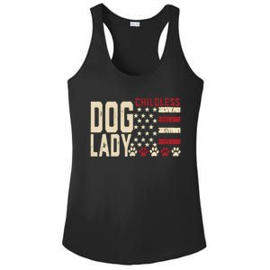 Childless Dog Lady Vote 2024 Us Flag Democratic President Ladies PosiCharge Competitor Racerback Tank