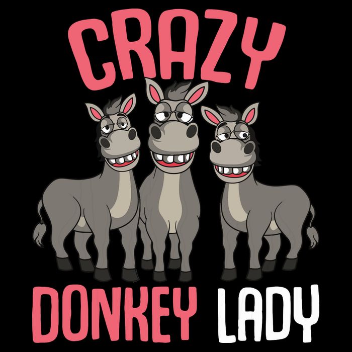 Crazy Donkey Lady Donkey Lover Cooling Performance Crew T-Shirt