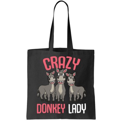 Crazy Donkey Lady Donkey Lover Bag