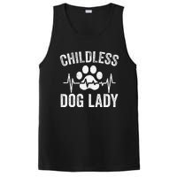 Childless Dog Lady Proud Dog Mom Heartbeat PosiCharge Competitor Tank