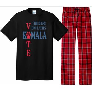 Childless Dog Ladies Vote For Kamala Harris 2024 Pajama Set