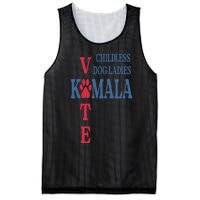 Childless Dog Ladies Vote For Kamala Harris 2024 Mesh Reversible Basketball Jersey Tank