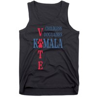 Childless Dog Ladies Vote For Kamala Harris 2024 Tank Top