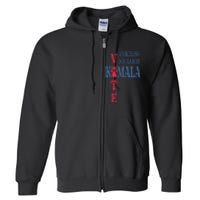 Childless Dog Ladies Vote For Kamala Harris 2024 Full Zip Hoodie