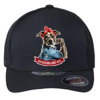 Childless Dog Ladies Vote Rosie The Riveter Flexfit Unipanel Trucker Cap