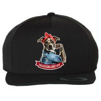 Childless Dog Ladies Vote Rosie The Riveter Wool Snapback Cap