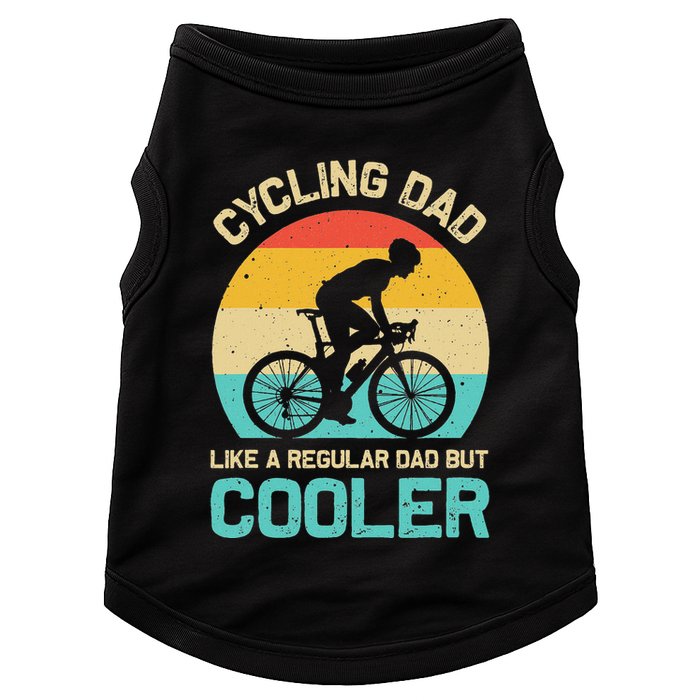 Cycling Dad Like A Regular Dad But Cooler Funny Cyclist Gift Doggie Tank
