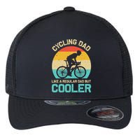 Cycling Dad Like A Regular Dad But Cooler Funny Cyclist Gift Flexfit Unipanel Trucker Cap